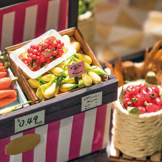 Robotime Παιχνίδι Κατασκευών Ξύλινo DIY Carl’s Fruit Shop για Παιδιά 12+ Ετών