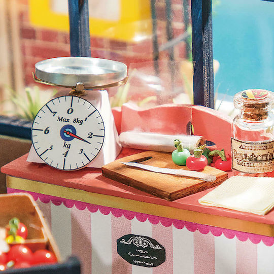 Robotime Παιχνίδι Κατασκευών Ξύλινo DIY Carl’s Fruit Shop για Παιδιά 12+ Ετών