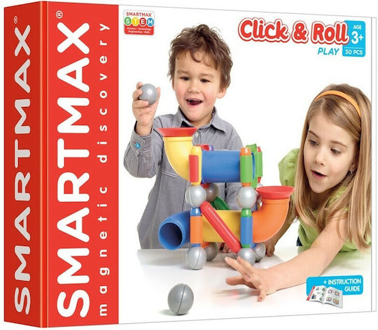 Smartmax Μαγνητικό Παιχνίδι Κατασκευών Click & Roll για Παιδιά 3+ Ετών