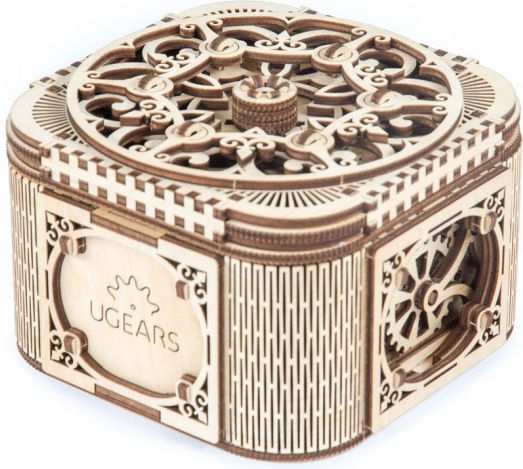 Ugears Παιχνίδι Κατασκευών Ξύλινo Treasure Box για Παιδιά 14+ Ετών