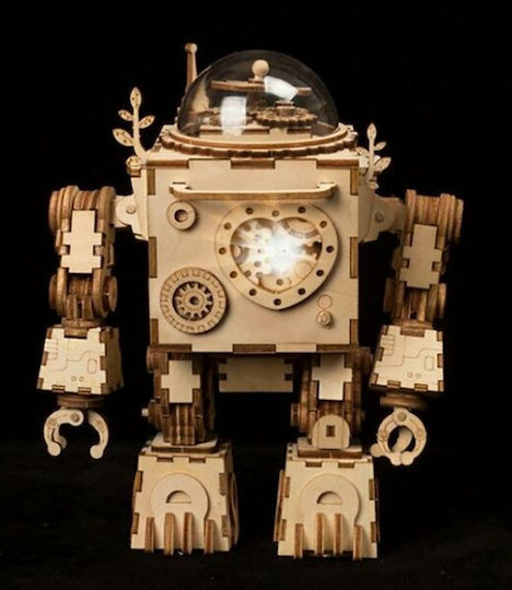 Robotime Wooden Construction Toy 3D Orpheus Music Box for Children 14+ years old+ Years