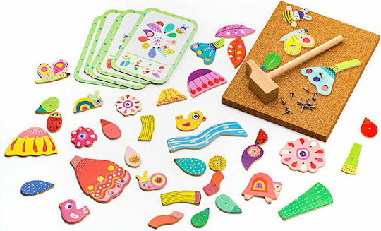 Djeco Wooden Construction Toy Garden Pegs for Children 4+ years old+ Years