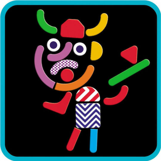 Djeco Magnetic Construction Toy Geobonhomme Kit for Children 4+ Years