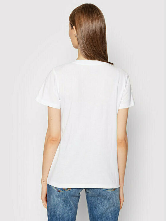 Lee Damen T-Shirt Weiß