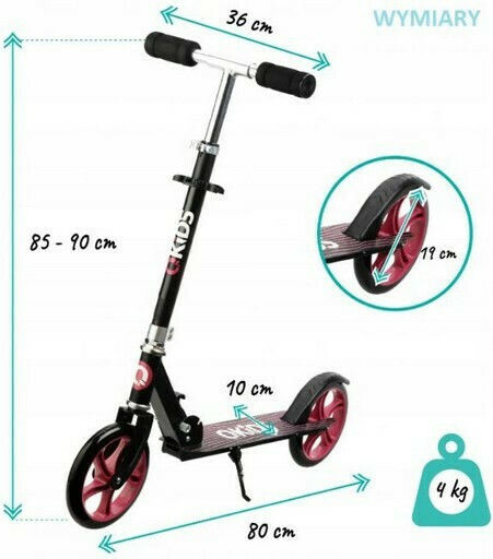 Qkids Patinaj Pliabil Qkids Negru 2 Roti