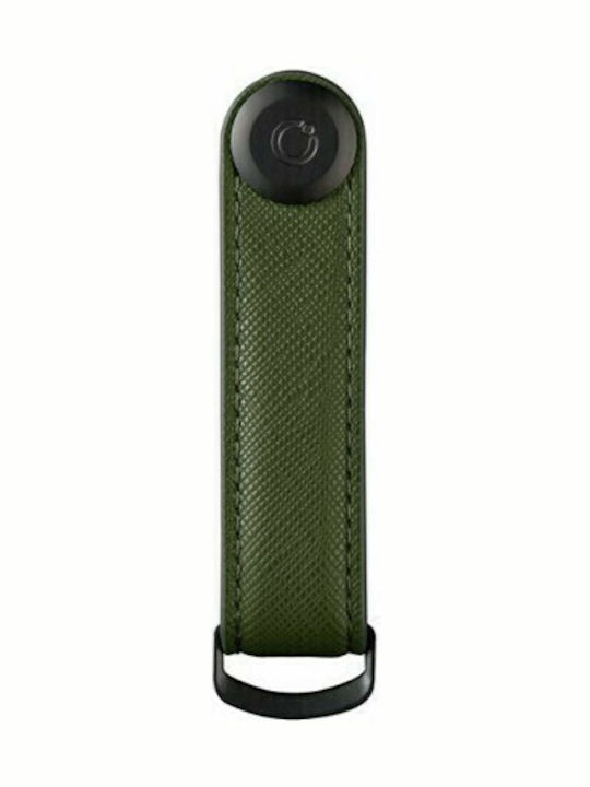 Orbitkey Keychain Key Organiser Saffiano Leather Olive