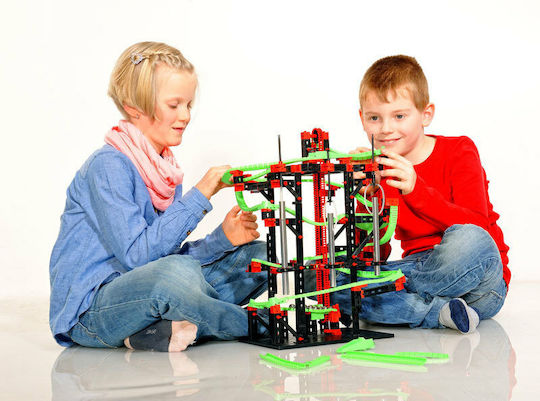 Fischer Technik Пластмасова Конструктивна Игра Profi Dynamic M Marble Run за Деца 7+ години+ Години