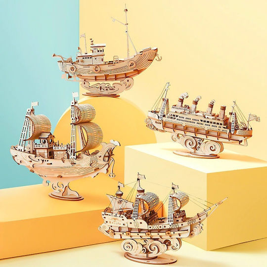 Robotime Wooden Construction Toy Cruise Ship for Children 8+ years old+ Years