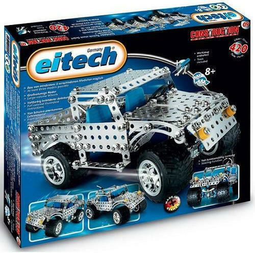Eitech Metall-Bauspielzeug Bagger - Kran für Kinder ab 8+ Jahre Jahren