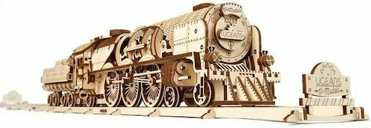 Дървена Конструктивна Игра V-Express Steam Train with Tender