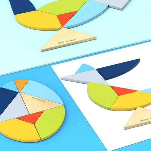 iwood Wooden Construction Toy Egg Tangram for Children 3+ years+ Years