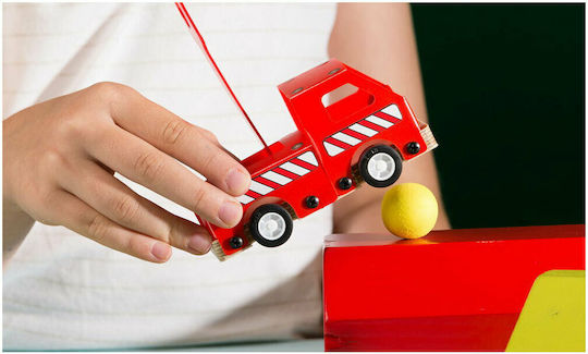 Stanley Jr Toys Παιχνίδι Κατασκευών Ξύλινo Φορτηγό Καταπέλτης για Παιδιά 5+ Ετών