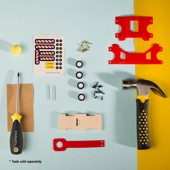 Stanley Jr Toys Παιχνίδι Κατασκευών Ξύλινo Φορτηγό Καταπέλτης για Παιδιά 5+ Ετών