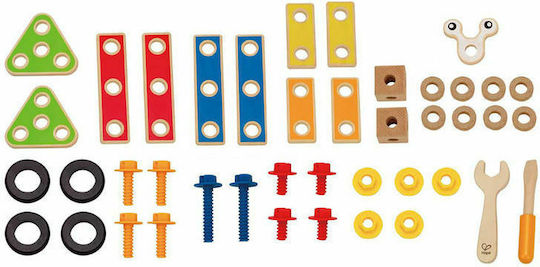 Hape Holz-Bauspielzeug Basic Builder Set für Kinder ab 3+ Jahre alt Jahren