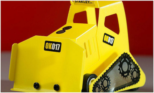 Stanley Jr Toys Παιχνίδι Κατασκευών Ξύλινo Bulldozer για Παιδιά 5+ Ετών