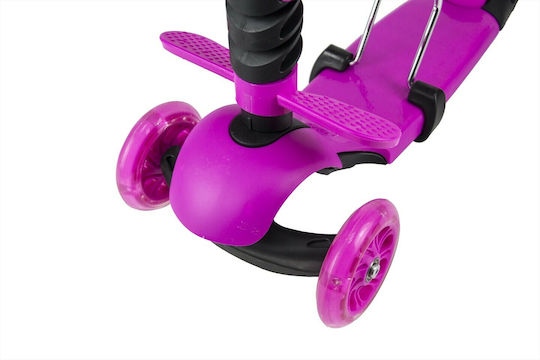 Scooter Παιδικό Πατίνι Fun Τρίτροχο με Κάθισμα Ροζ