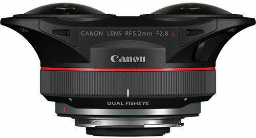 Canon Full Frame Φωτογραφικός Φακός 5.2mm f2.8L 3D VR Fisheye για Canon RF Mount Μαύρος