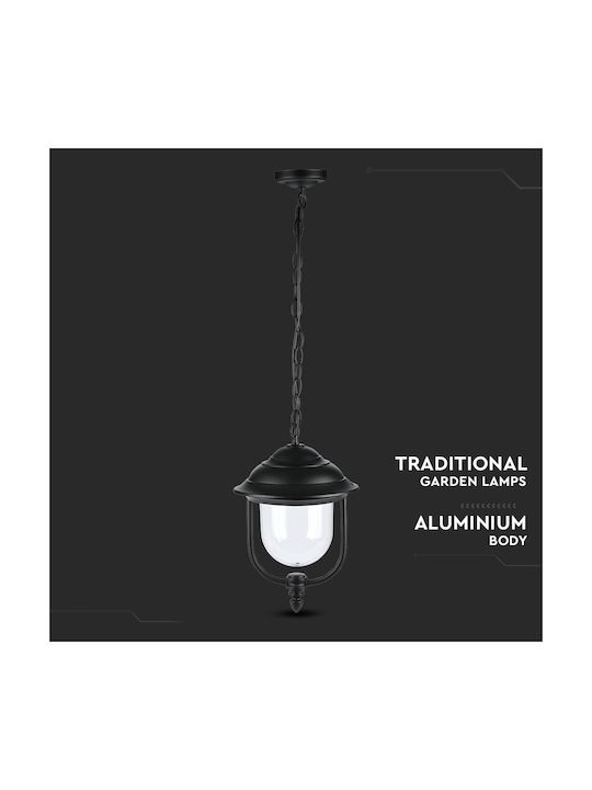 V-TAC Outdoor Hanging Ceiling Light E27 in Black Color 7529