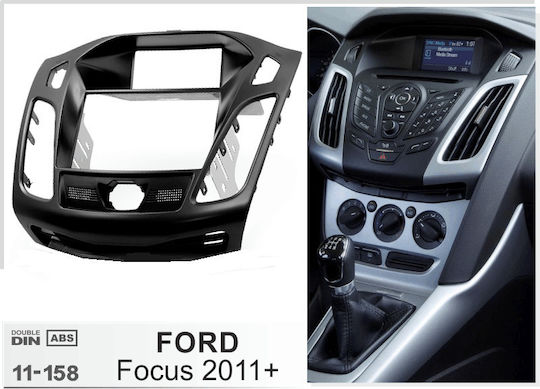 DIN Fascia Panels 2 Din for Ford C-Max / Escape / Kuga 2010 2019