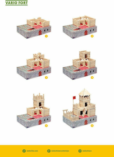 Walachia Wooden Construction Toy Vario Fort Nr.22 for Children 5+ years+ Years