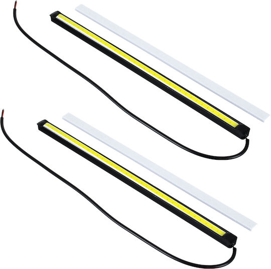 GloboStar Rectangular Rezistent la apă Faruri Auto LED Universal 12V 6W 20.7cm cu Alb Iluminare 2buc