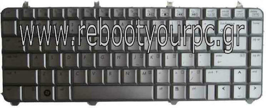 Πληκτρολόγιο Laptop για Pavilion DV5-1000 με Πλαίσιο και Διάταξη Αγγλικά (US) σε Ασημί χρώμα