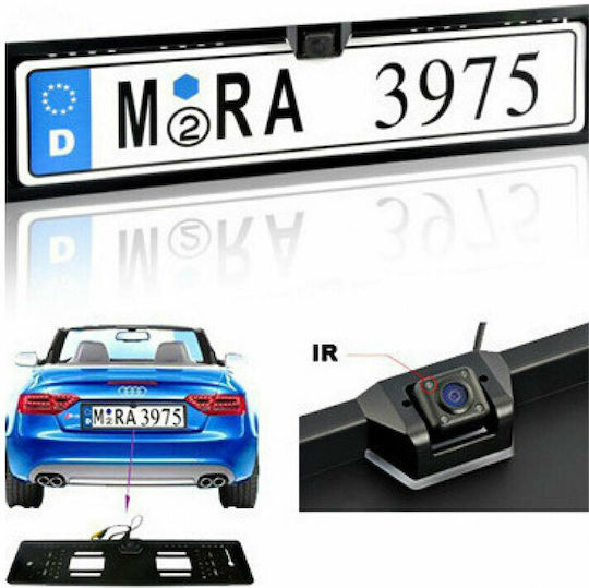 Waterproof Car Reverse Camera with License Plate Frame and Night Vision Universal