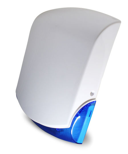 Spark AL3650B Alarm-Sirene Batteriebetrieb Externer Einsatz mit Blauem Licht