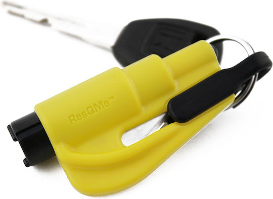 Resqme Car Emergency Hammer Automatic with Seatbelt Cutter Yellow