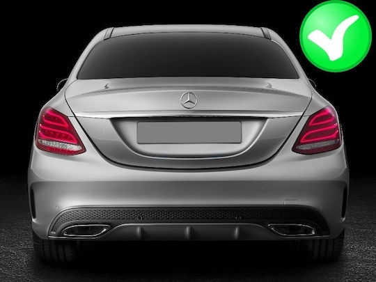 Carner Car Rear Spoilers for Exhaust Pipes Amg Look for Mercedes W212 FL W166 C292 W117 W205 X253 W253 Black Mercedes-Benz GLE / C Class Chrysler GS
