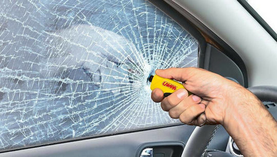 Lampa Чук За Аварийни Ситуации За Автомобил Автоматичен С Резачка За Предпазен Колан Жълт