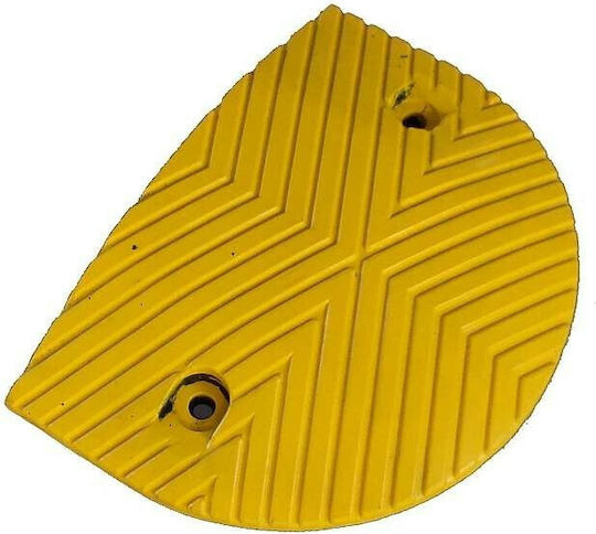 Doorado Защитна Рампа За Път 25x25x3.5см (Крайно Парче) В Жълт Цвят С Ширина 25см