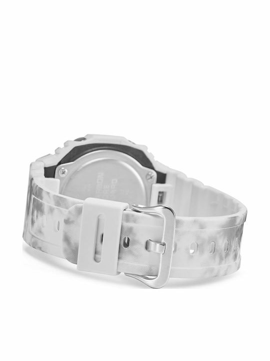 Casio G-Shock Men's Watch 45.4mm Chronograph Battery with White Rubber Strap