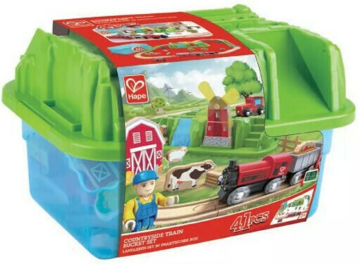 Hape Set with Train made of Wood for 3++ Years