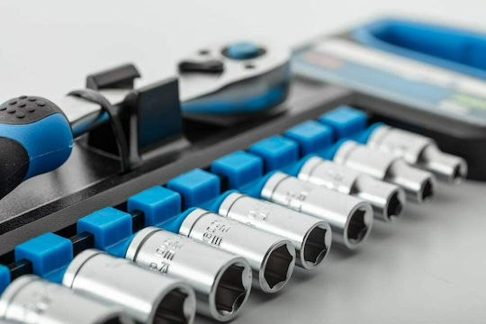 Högert Technik Ratschen- & Steckschlüssel-Sets 1\2" 12Stück