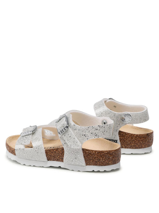 Kids' Anatomic Silver Sandals