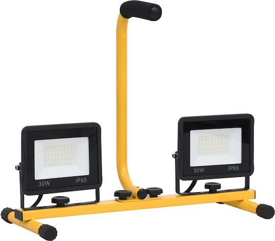 vidaXL Προβολέας Εργασίας Ρεύματος LED IP65 με Φωτεινότητα έως 4200lm
