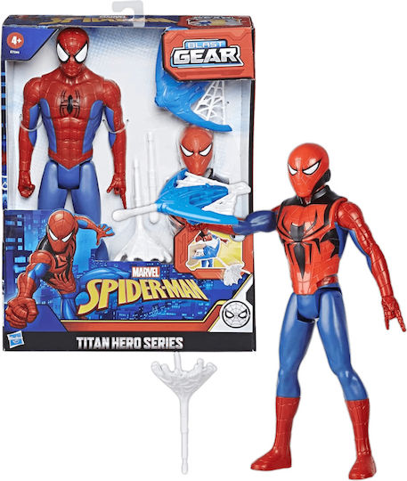 Action Figure Titan Hero Innovation Spider-Man Blast Gear Marvel Avengers Spider-Man for 4+ years old Years 30cm.