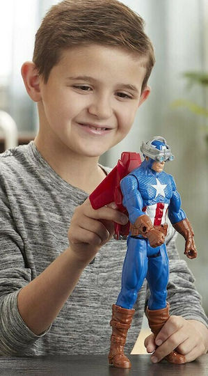 Action Figure Titan Hero Innovation Captain America Marvel Avengers Captain America for 4+ years old Years 30cm.