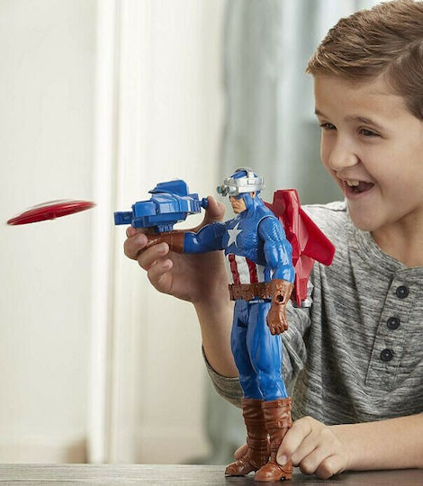 Action Figure Titan Hero Innovation Captain America Marvel Avengers Captain America for 4+ years old Years 30cm.