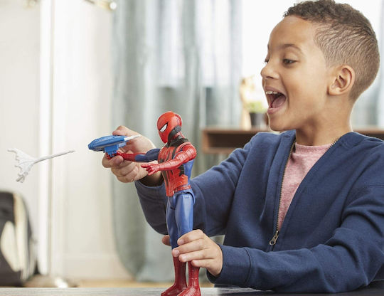 Action Figure Titan Hero Innovation Spider-Man Blast Gear Marvel Avengers Spider-Man for 4+ years old Years 30cm.