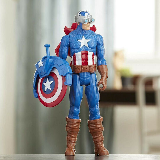 Action Figure Titan Hero Innovation Captain America Marvel Avengers Captain America for 4+ years old Years 30cm.