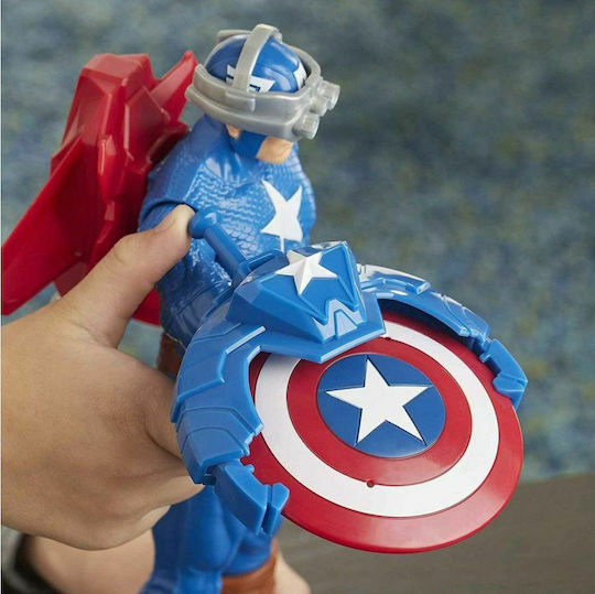 Action Figure Titan Hero Innovation Captain America Marvel Avengers Captain America for 4+ years old Years 30cm.