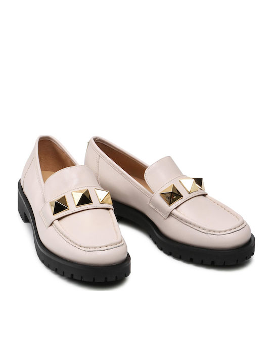 Holland 40R2HLFP1L Γυναικεία Loafers σε Μπεζ Χρώμα