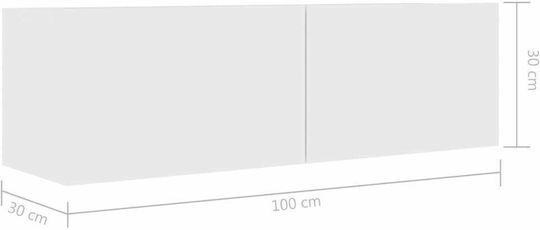 Животно помещение ТВ единица Бял Д100xШ30xВ30бр