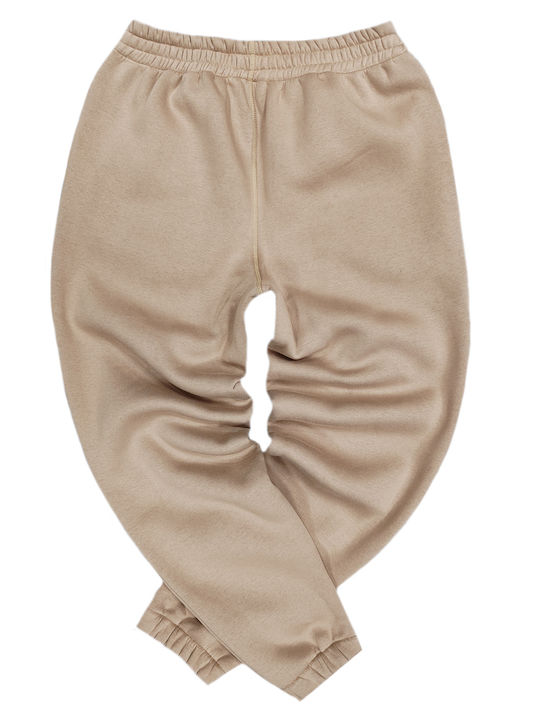 6-110 Sweatpants with Elastic Beige