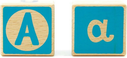 Svoora Svoora Bauklötze Buchstaben Zahlen Formen Aus Holz Für 1.5+ Jahre 24 Stück