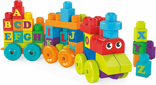 Mega Bloks Τουβλάκια Τρενάκι ABC για 1-5 Ετών 60τμχ