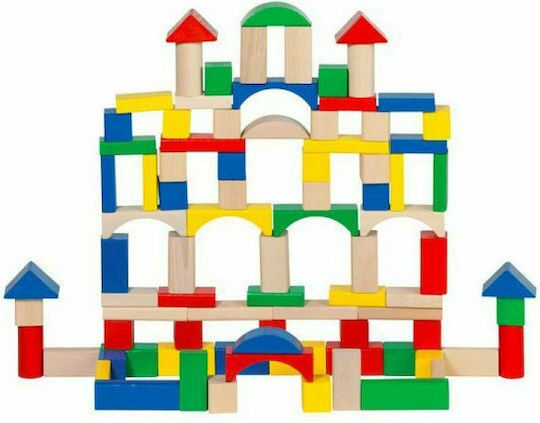 Wooden Building Blocks for 3+ Years 100 Pieces