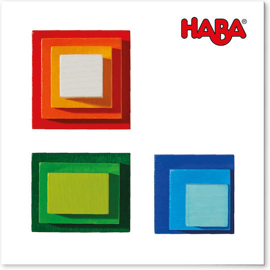 Haba Bauklötze Spiel Nachbildung Kube Regenbogen Hölzernes für 3+ Jahre 10 Stück